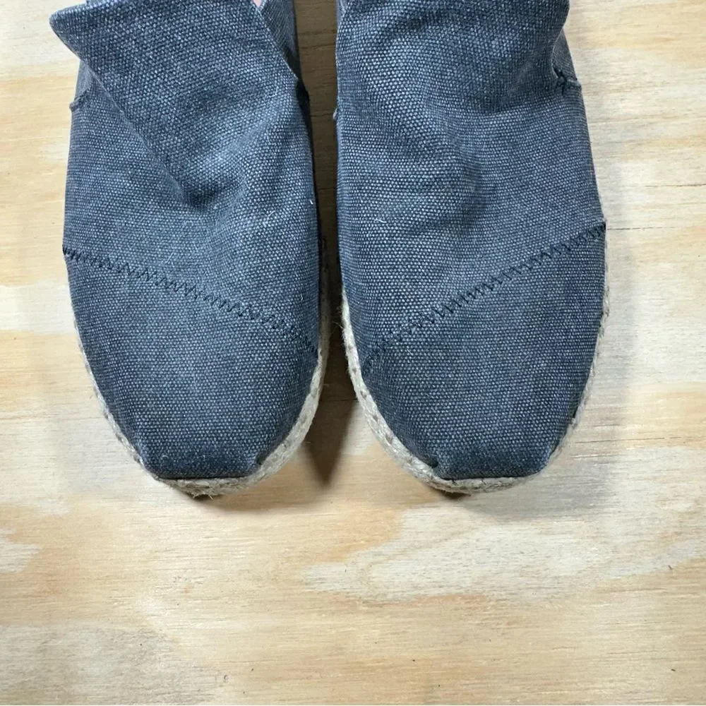 Toms Gray Espadrilles Women’s Size 10.5